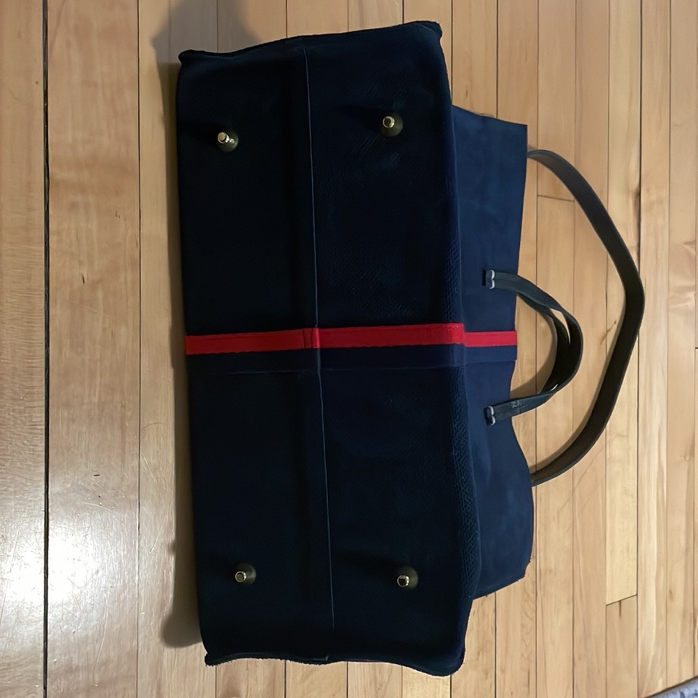 Clare V Navy and Red Tote Bag - Picture 6 of 7